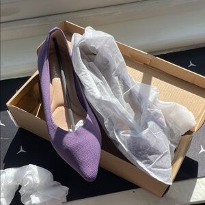 Purple Pointed-Toe Women's Flats